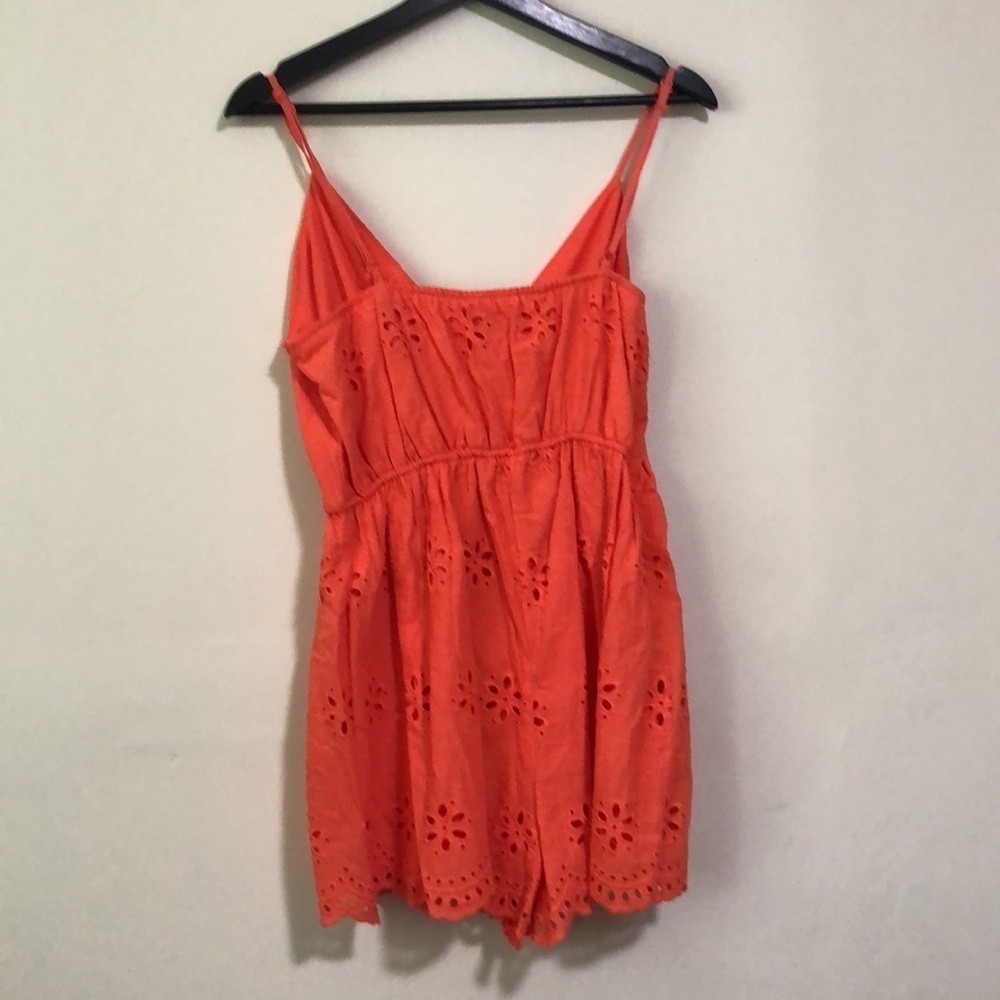 Francesca’s Blue Rain Coral Romper large NWT - Picture 7 of 7